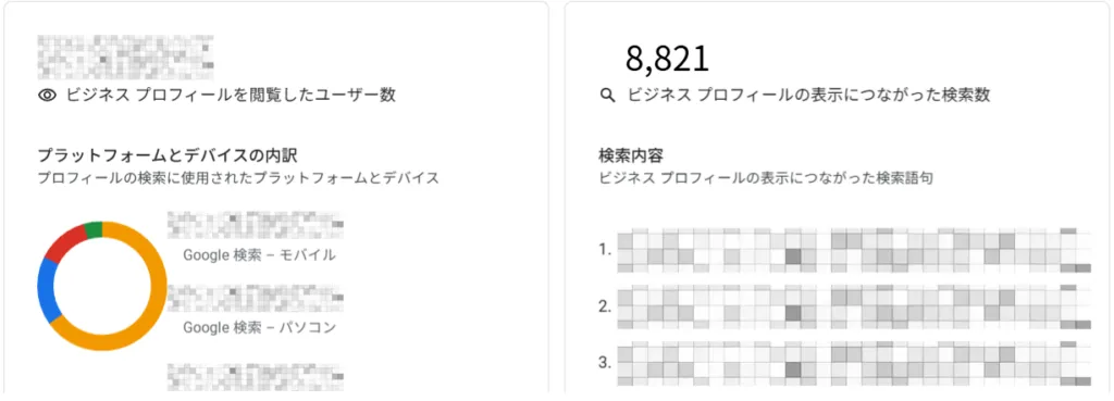 Googleマップ順位改善の画面