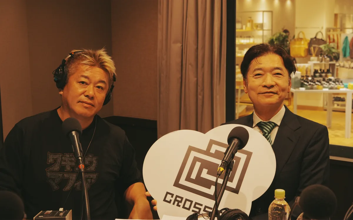 福岡のラジオ収録で堀江貴文氏と並ぶ野田先生