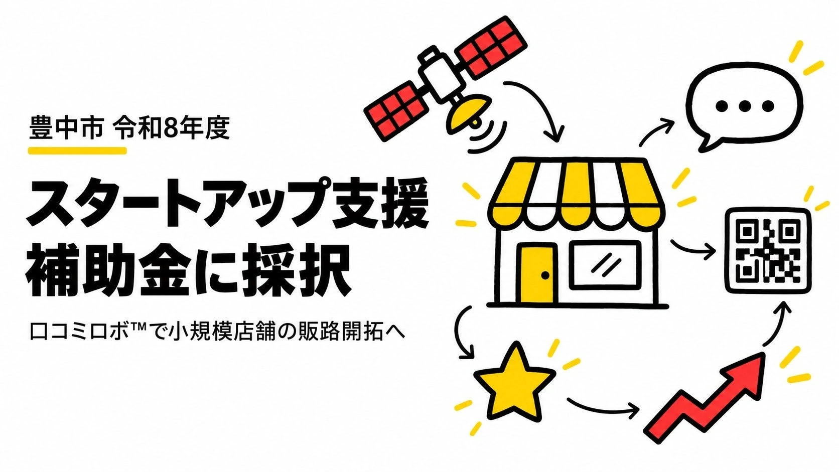 豊中市 令和8年度スタートアップ支援補助金に採択　口コミロボ™で小規模店舗の販路開拓へ