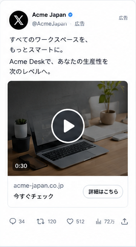 動画広告の表示イメージ