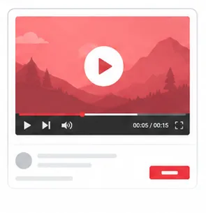 動画広告のUIイメージ