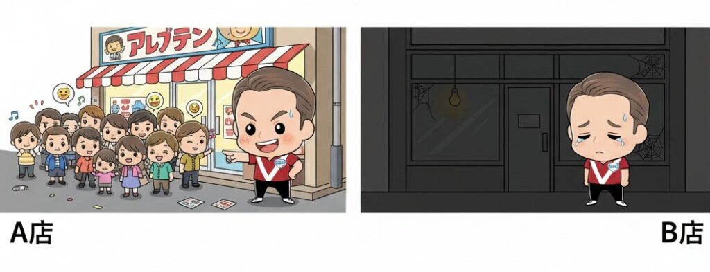 行列店との比較