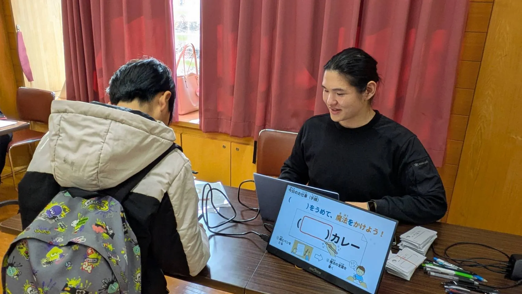 子どもに体験を実施